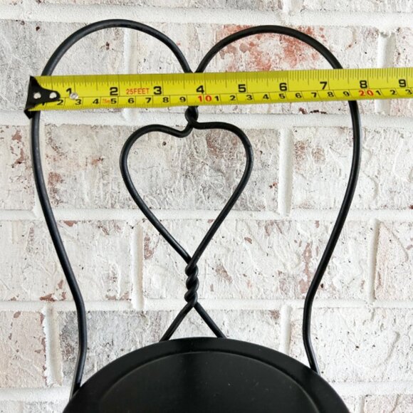 Doll Sized Ice Cream Parlor Chair, Wrought Iron Doll Chair, Vintage Doll Chair - Picture 4 of 8